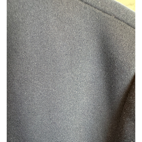 CHICO'S blue cotton blend classic blazer jacket size 2 (L) - Picture 3 of 7